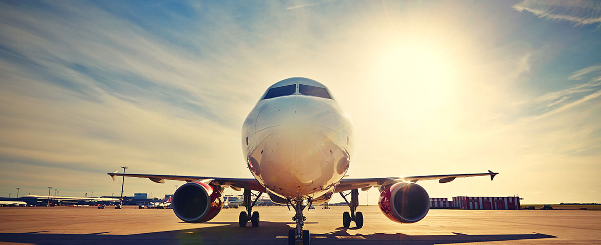 Aircraft on the apron
